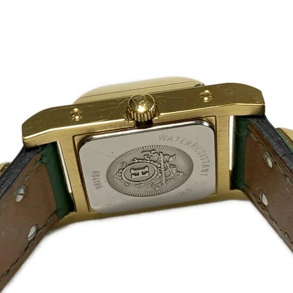 Auth HERMES Medor - 6***** Green Gold Women's Wrist Watch - Picture 2 of 6